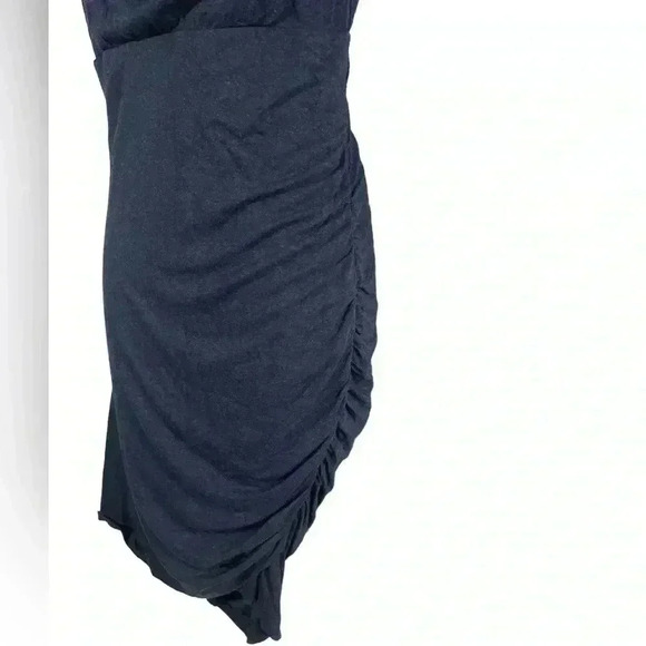 Nicole  Miller Mini Spandex Blue Scoop Neck Dress Size Small - Picture 4 of 8